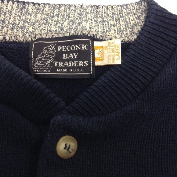 Vintage Made in USA Peconic Bay Traders Knit Sweater - Picture 9 of 11